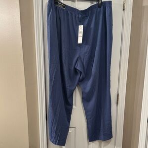 Women's Blue ribbed  Pants